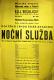 Třebíč, Vrchlický, Noční služba - plakát, 1935