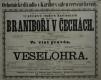 Praha-Karlín, Ochotnické divadlo v sále U červené hvězdy, Braniboři v Čechách, Ve víně pravda, Veselohra, s. a. - plakát