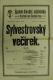 Kostelec nad Černými Lesy, SDO, Serenáda mistra Cihličky - Blázinec v I. poschodí - plakát, 1912