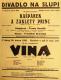 Praha-Nové Město, Divadlo Na Slupi, Kašpárek a zakletý princ - Vina - plakát, 1932