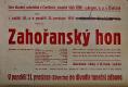 Choltice, SDO, Zahořanský hon - plakát, 1951