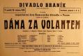 Praha-Braník, SDO, Divadlo Braník, Dáma za volantem - plakát, 1935