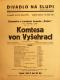 Praha-Vyšehrad, Vojan, Komtesa von Vyšehrad - plakát, v Divadle Na Slupi, 1931