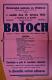 Vřešťov, Ochotnický spolek, Baťoch - plakát, 1925