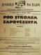 Divadlo Na Slupi, Pod stromem zapovězeným - plakát, 1928
