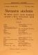 Praha-Braník, SDO, Slavnostní akademie - plakát, 1931