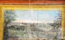 Nové Město nad Metují, detail opony, pohled na město s dominantou zámku a kostela, Josef Šrůtek