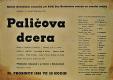 Hroubovice, Klicpera, Kniha plakátů, Paličova dcera - plakát, 1956