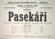 Sudoměřice u Bechyně, Újezdní osvětová beseda, Pasekáři - plakát, 1955