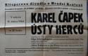 Hradec Králové, Klicpera, Karel Čapek ústy herců - plakát, 1954