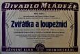 Pardubice, Tesla, Zvířátka a loupežníci - plakát, 1961