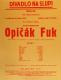 Praha-Nové Město, Divadlo Na Slupi, Opičák Fuk - plakát, 1936