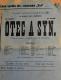 Polička, Spolek divadelních ochotníků, Otec a syn - plakát, 1903
