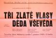 Žďár nad Sázavou, Dětská divadelní scéna, Tři zlaté vlasy Děda Vševěda - plakát, 1958