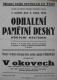 Tříč, Venkovan, V okovech, Petr Hradský, k odhalení desky obětem nacismu,1946 - plakát