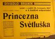 Praha-Braník, SDO, Princezna Světluška - plakát, 1947