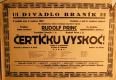 Praha-Braník, Divadlo Braník, Čertíčku vyskoč! - plakát, 1929