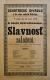 Polička, Ochotníci, Slavnost založení - plakát, 1879