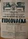 Litomyšl, Jednota divadelních ochotníků a Vlastimil, Fidlovačka - plakát, 1934