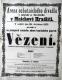 Mnichovo Hradiště, Ochotnické divadlo, Vězení - plakát, 1875