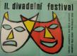Most, (Záluží )  II. Divadelní festival - výtvarný plakát, 1960
