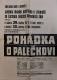 Litomyšl, Jednota divadelních ochotníků, Pohádka o Palečkovi - plakát, 1937