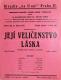 Praha-Smíchov, Švanda dudák, Její Veličenstvo Láska - plakát, v Divadle Na Slupi, 1934