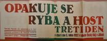 Jičín, Tyl, Ryba a host třetí den - plakát, 1937