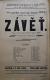 Polička, Ochotníci, Závěť - plakát, 1903