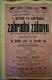 Nová Paka, SDO, Na jedlíka půst, na lenocha tuš - plakát, 1886