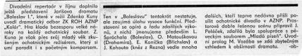 Mladá Boleslav, Kolár - recenze 1951-1961, Boleslav I., 1960