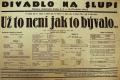 Divadlo Na Slupi, Už to není jak to bývalo - plakát, 1929