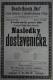 Praha-Nové Město, Beseda Okoř, Následky dostaveníčka - plakát, 1899