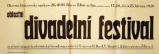Žďár nad Sázavou, Oblastní divadelní festival LUT 1959 - plakát