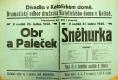 Kolín, Katolický dům, Obr a Paleček - Sněhurka - plakát, 1926