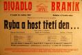 Praha-Braník, SDO, Ryba a host třetí den ... - plakát, 1937
