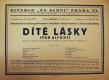 Divadlo Na Slupi, Dítě lásky - plakát, 1929