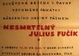 Praha-Braník, Osvětová beseda, Nesmrtelný Julius Fučík - plakát, 1946