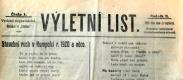 Humpolec, Stavební ruch v Humpolci r. 1920 a něco. Výletní list, roč. II. vyd. Sokol, titulek