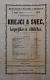 Polička, Ochotníci, Krajčí a švec - plakát, 1874