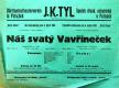 Pečky, Tyl, Náš svatý Vavřineček - plakát, 1942