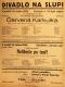 Praha-Nové Město, Divadlo Na Slupi, Červená Karkulka - Nelíbejte po tmě! - plakát, 1933