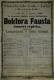 Praha-Karlín, Ochotnické české divadlo, Doktora Fausta domácí čepička - plakát, 1865