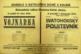 Kolín, Katolický dům, Vojnarka - Svatohorský poustevník - plakát, 1926