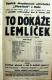 Rabí, SDO Vlastimil, To dokáže Lemlíček – plakát, 1931