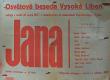 Vysoká Libeň, Osvětová beseda, Jana – plakát, 1957