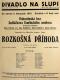 Divadlo Na Slupi, Rozkošná příhoda - plakát, 1931