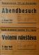Polička, Ochotníci, Večerní návštěva - plakát, 1941