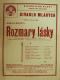 Divadlo Na Slupi, Rozmary lásky - plakát, 1926