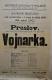 Polička, Ochotníci, Vojnarka - plakát, 1901